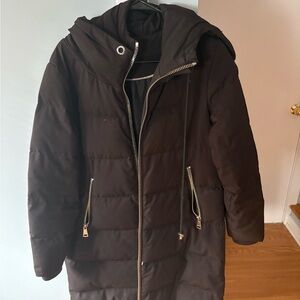 Women’s DKNY Black Hooded Puffer Jacket
